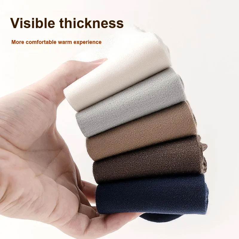 FAIRWHALE Mid Calf Socks Men's 5 Pack-3