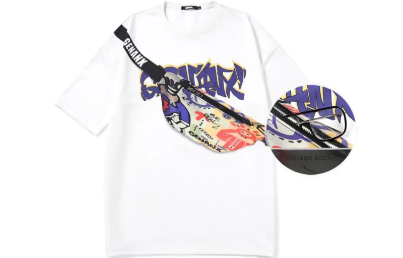 GENANX Straight T-Shirt Unisex White-1