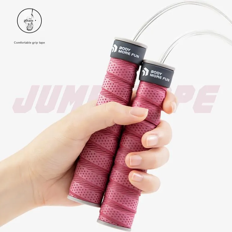 LEXI Aerobic Fat Reduction Non Countable Jump Ropes Adults ABS PVC 3.2m Rouge Red-2
