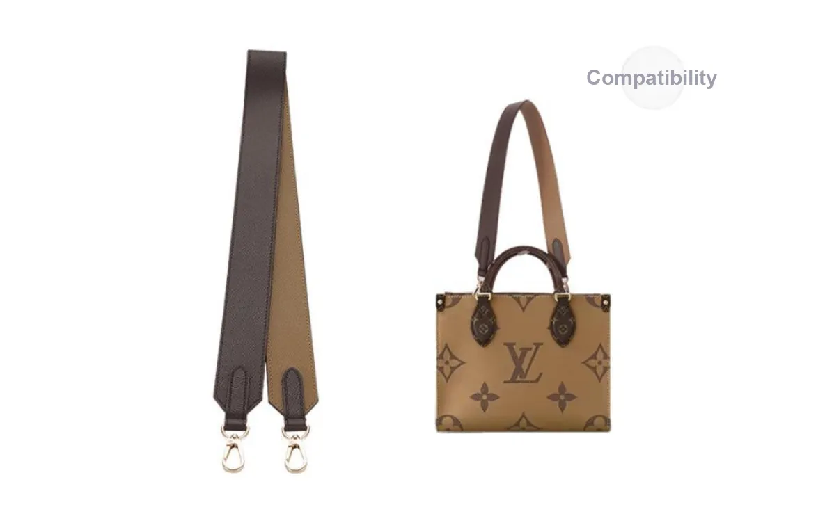 Lan Bao Fan Cow Leather Crossbody Shoulder Strap Mixed Color Upcycled Accessories Unisex Brown