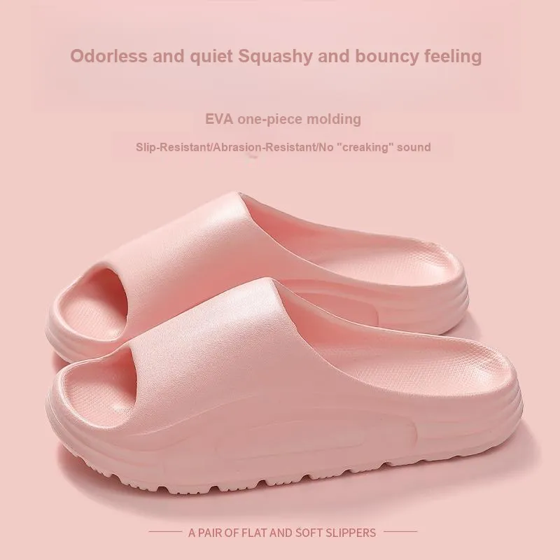 Foot Recreation Summer Home Indoor Bathroom Bathing Slip Resistant Quiet Slippers, Home Slippers, Unisex-6