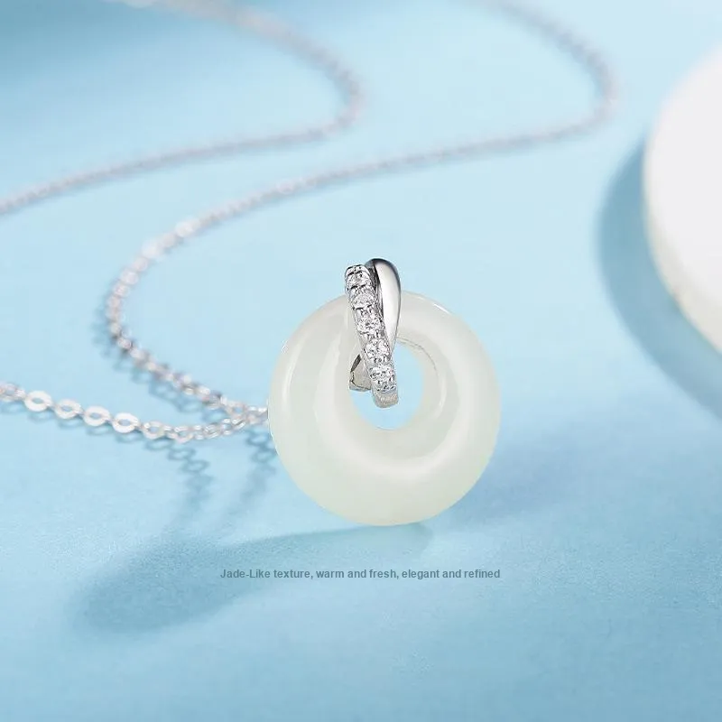 CLARKIA FLOWER Chalcedony Necklaces Women's-2