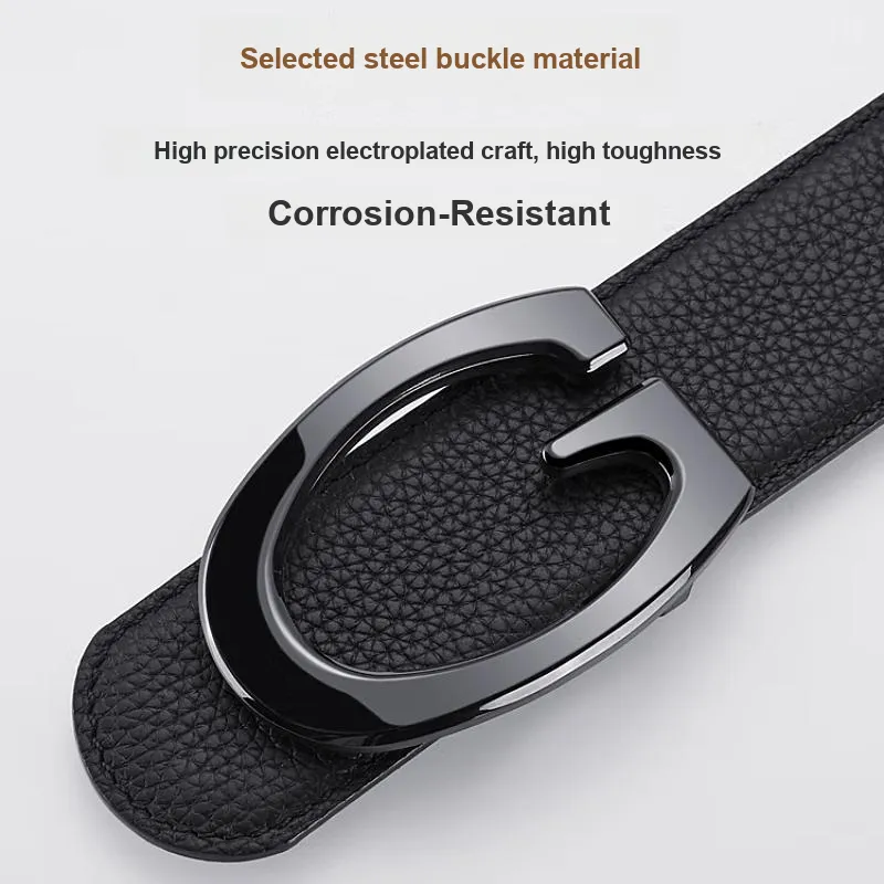 ROBINHOOD Cow Leather Belts Men's 3.8cm-4