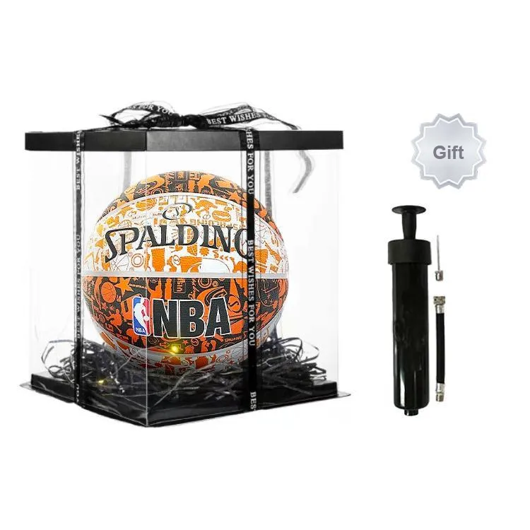SPALDING Trend Series Rubber Basketball Orange Size 7 Training Unisex-10
