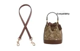 Coach 24 Snowflake Dark Brown 1.1 One Shoulder (Litchi Grain Gold-Tone Lock)