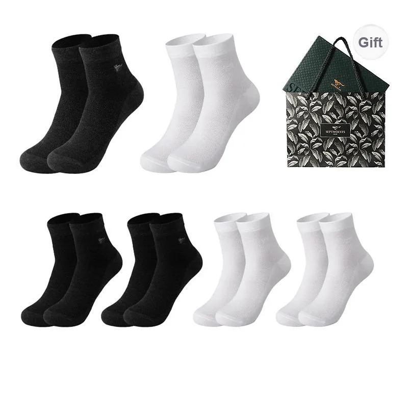 SEPTWOLVES Ankle Socks Summer Model Men's 6 Pairs Gift Box Sets+Shopping Bag-66