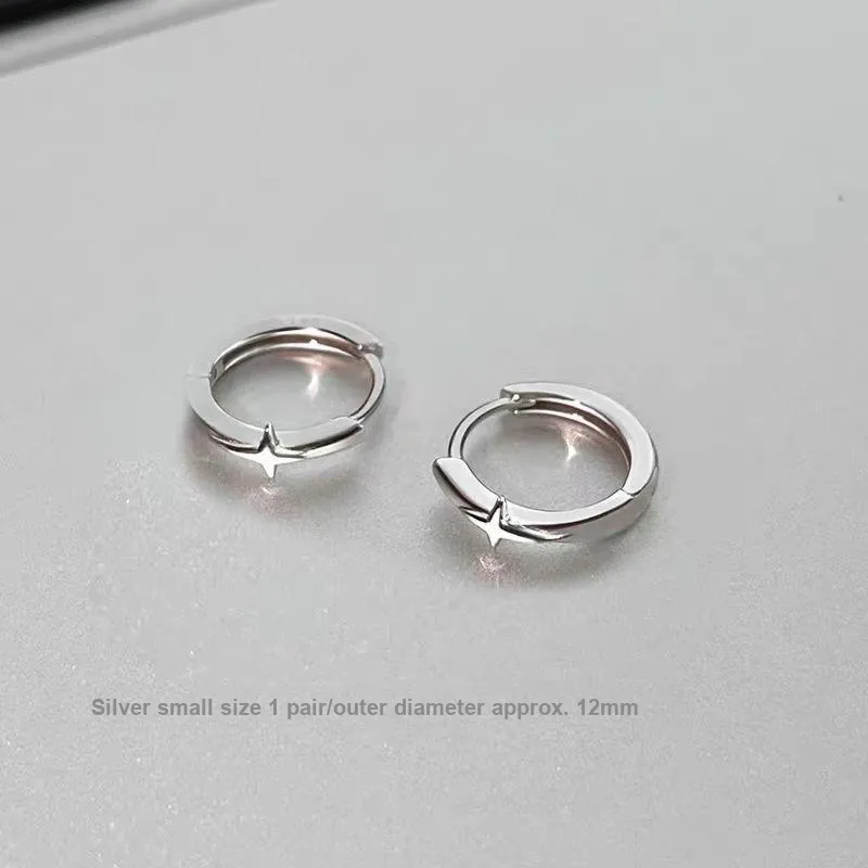GUDUD S925 Silver Earrings Women's-3
