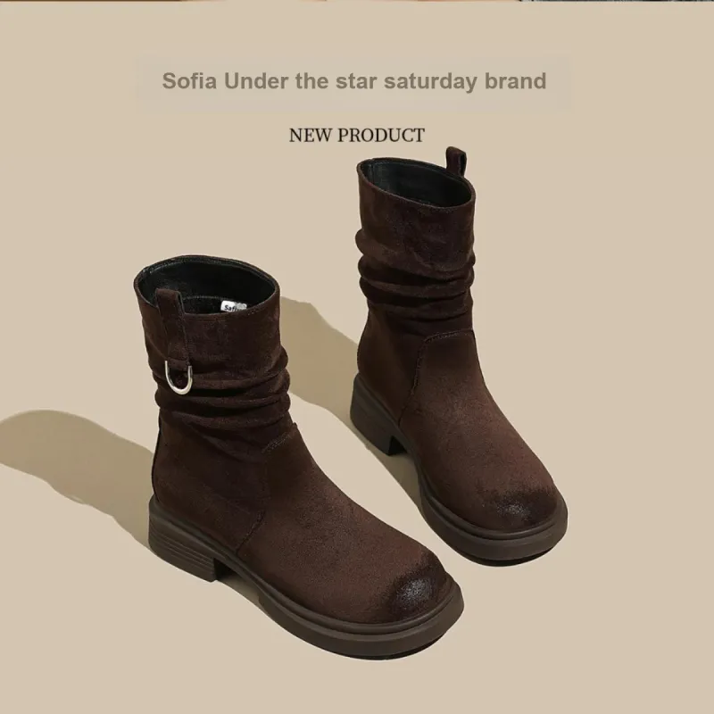 SAFIYA Ankle Boots Women's Black/Brown-8
