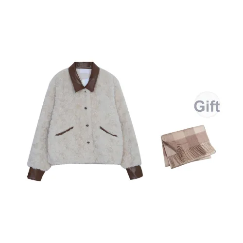 DITB Абрикос Женские Бархатные Куртки