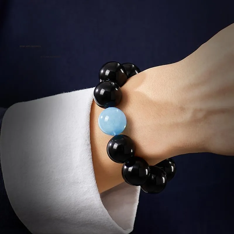 Yi Mingju Obsidian Bracelets Men's-2