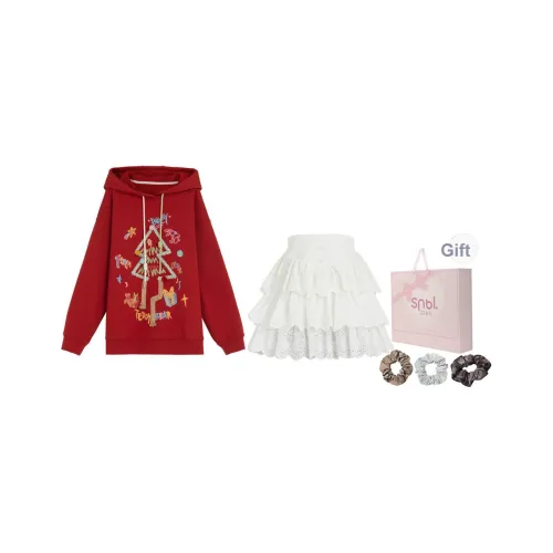 SNBL Топ+Юбка Женские Комплекты Юбка