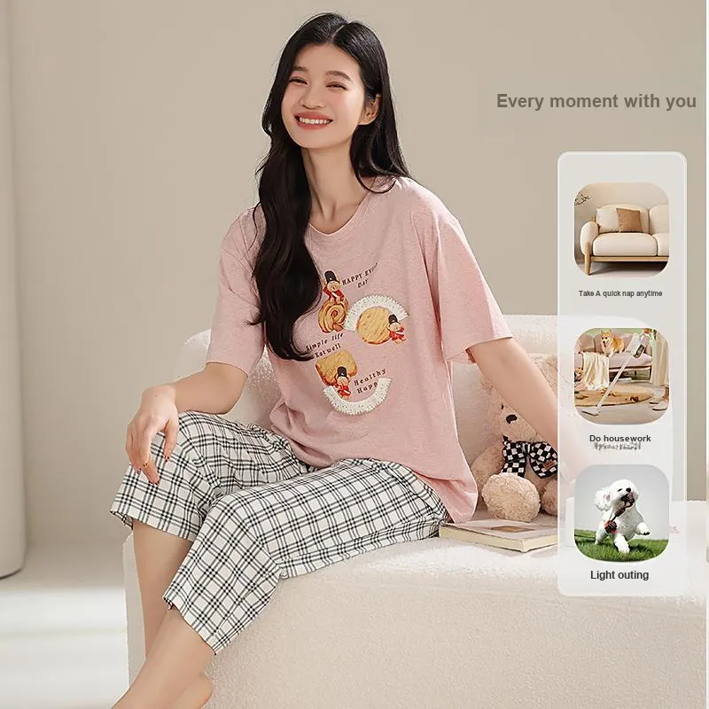 WANANNI Pajama Set Women's Pink-2