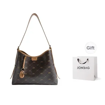 JONBAG PVC Shoulder Bag Women's Hazelnut Brown
