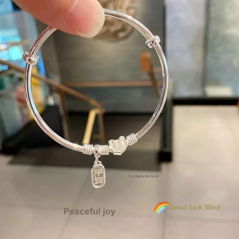 NSAOT 999 Fine Silver Bangles Women's-3
