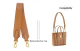 MCM Basket Bag Yellow Brown 3.8 Width 65cm with 2 Metal Protective Rings*