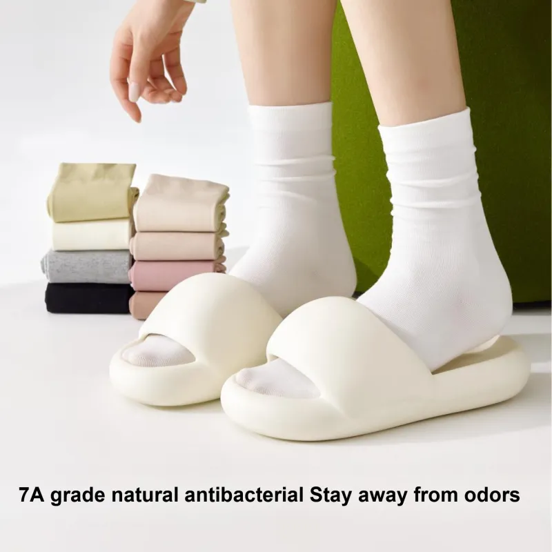 Temooues Mid-Calf Socks Women's Combo Set-6