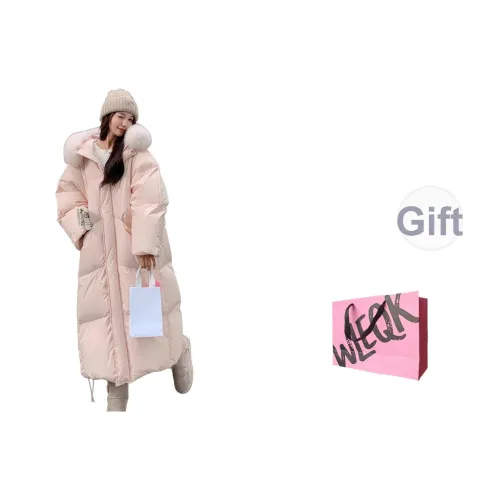 WLEQK Розовый Женский пуховик