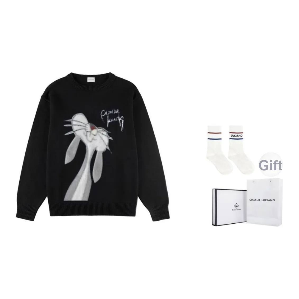Charlie Luciano Sweater Unisex Black