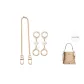 [Gold-Tone]Four-Leaf Clover 2 Pack 9.5cm+Decorative Chain 40cm