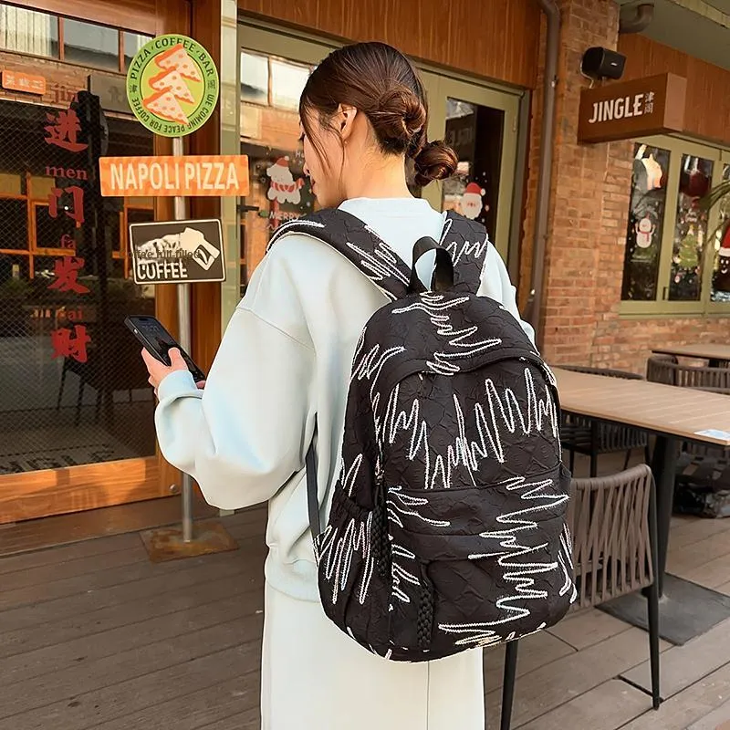 BAODIDAISHU Nylon Backpack Women's Multicolor-10