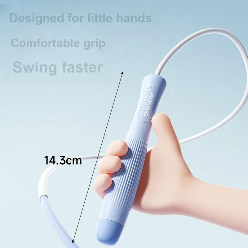 ADKING Fitness Training Non Countable Jump Ropes Students Rubber Rope, Plastic Controller 2.8m-2
