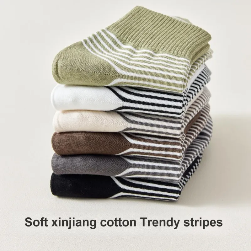 Temooues Mid Calf Socks Unisex 5 Pack-4