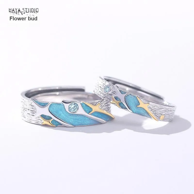 HUAYA 925 Sterling Silver Rings Unisex-1