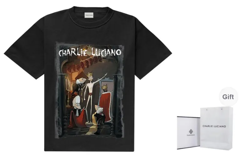 Charlie Luciano T Shirt Unisex Black-0