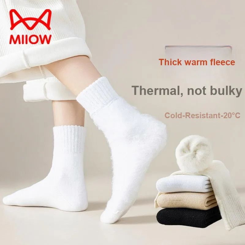MIIOW Mid Calf Socks Women's Combo Set-2