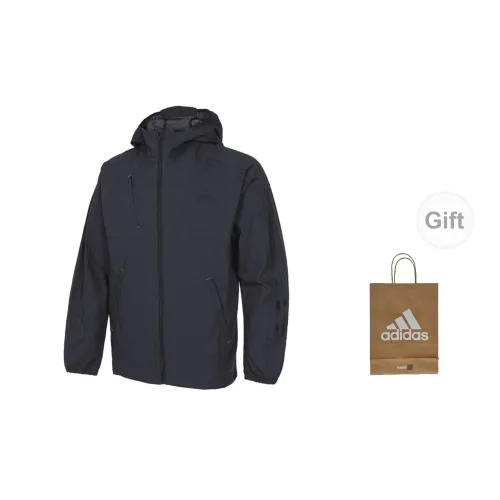 Adidas Jackets Unisex Navy Blue With Gift Bag Included