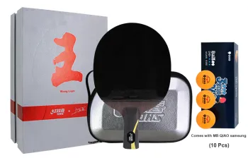 DHS Ping Pong Paddles Unisex Pure Wood Black/Red