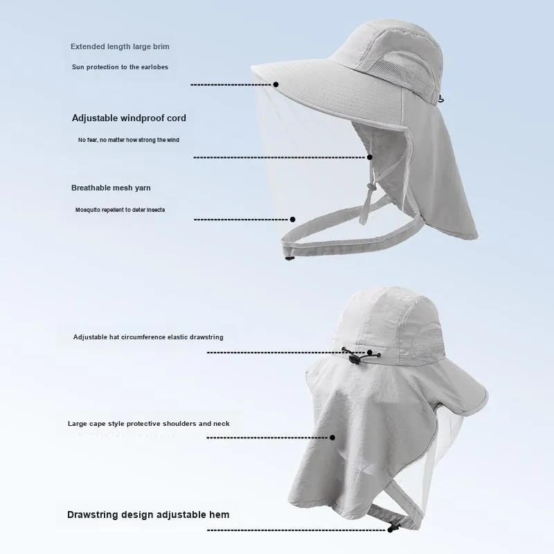 Shizhu Polyester Sun Protection Hats Unisex-7