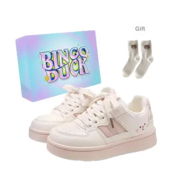 BINGO DUCK Slip Resistant And Breathable Low Top Skateboard Shoes Women's