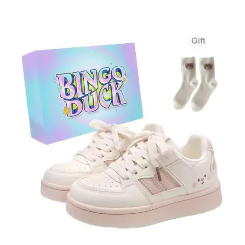 BINGO DUCK Slip Resistant And Breathable Low Top Skateboard Shoes Women's