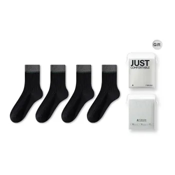 FIRS Mid Calf Socks Men's Shopping Bag 4 Pack