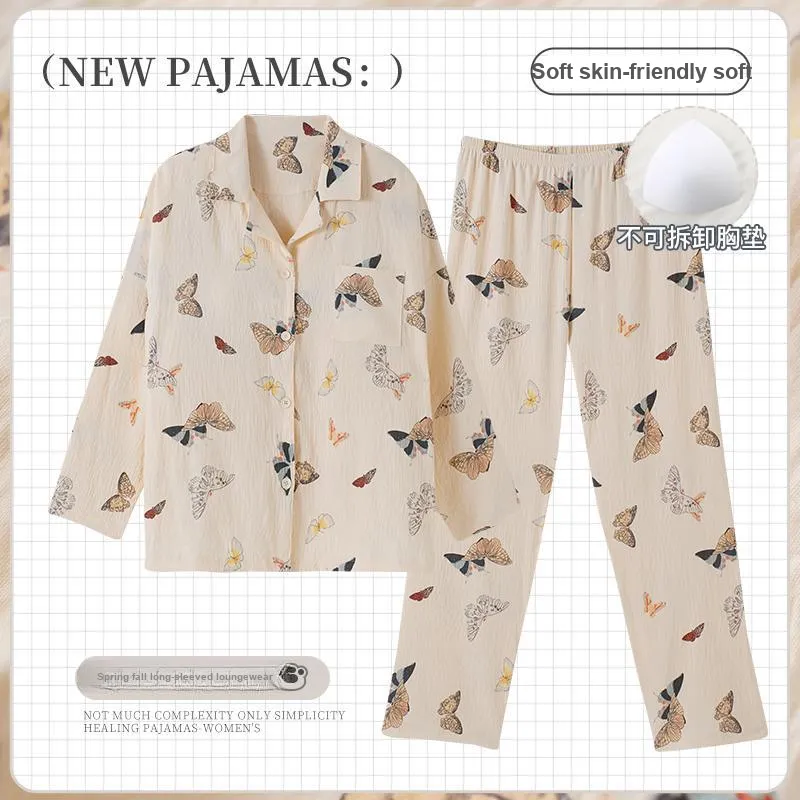 OUSHIBO Pajama Set Women's Image Color-1