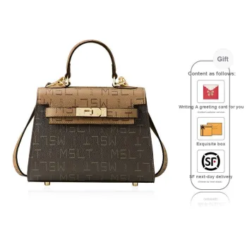 MashaLanti PVC With Synthetic Leather Crossbody Handbags Women's Coffee & Tea Brown