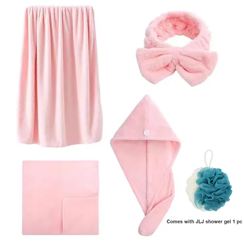 GRACE Towel Bath Towel Hair Towel Combo Set