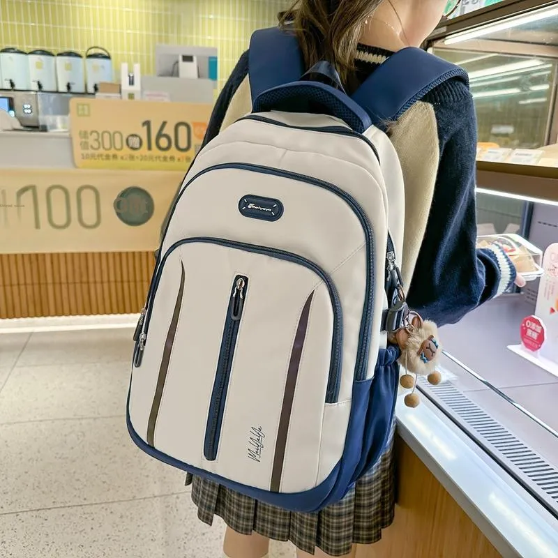 OUZIHUANG Nylon Backpack Regular Women's Multicolor-6