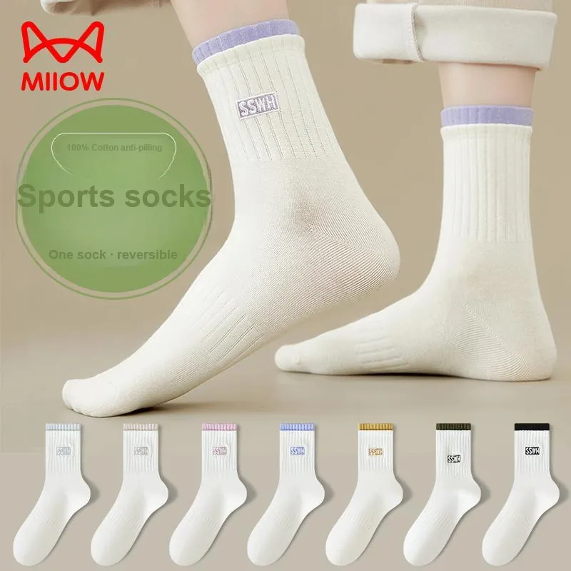 MIIOW Mid Calf Socks Women's Combo Set-31