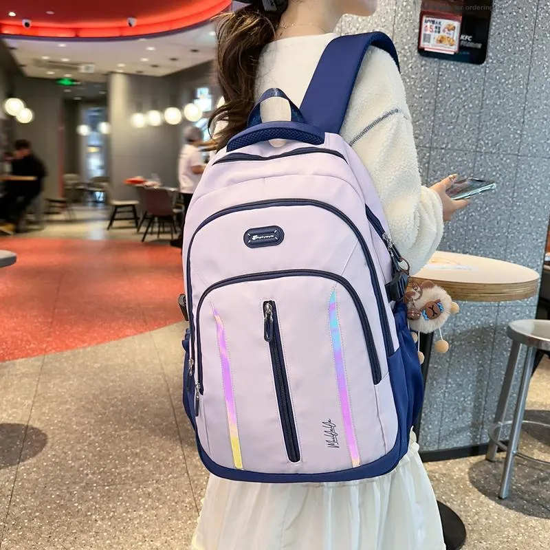 XIANGSU Nylon Backpack Unisex Multicolor-10