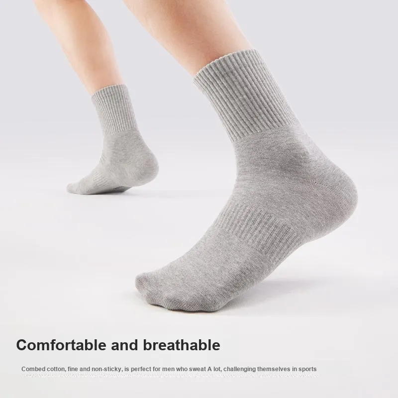 HLA Mid Calf Socks Men's 6 Pack-2