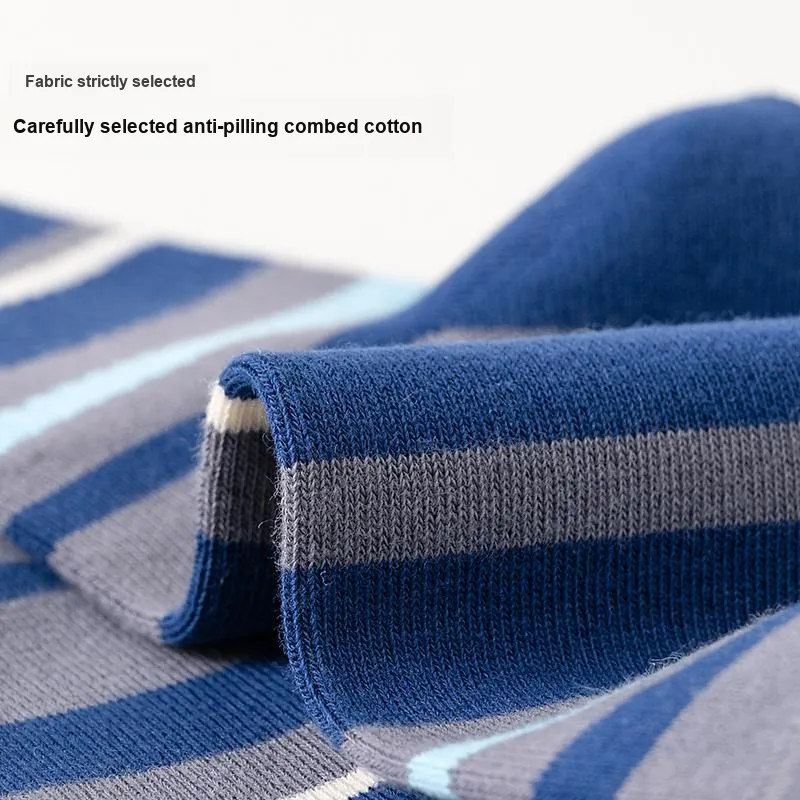 Lan Miao Mid Calf Socks Men's Combo Set-17