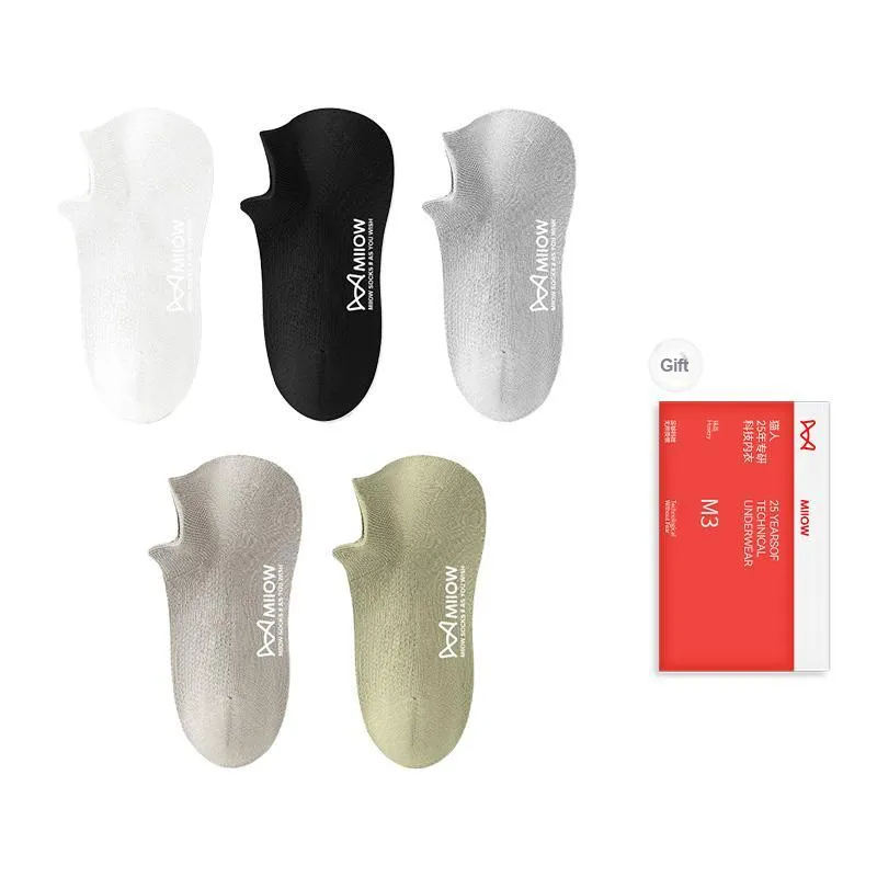 MIIOW No Show Socks Men's Shopping Bag Combo Set-9