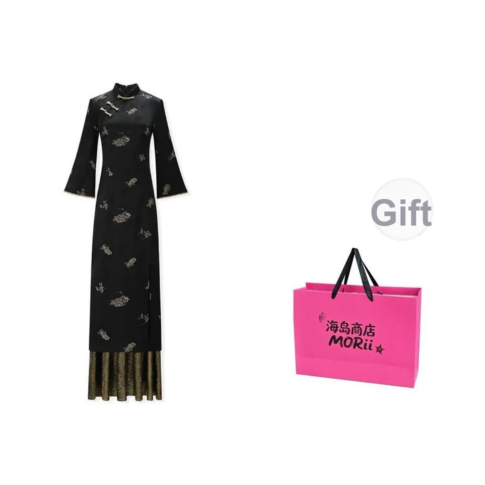 MORii Длинное платье с длинными рукавами женское