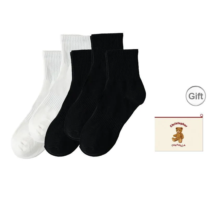 Caramella Mid Calf Socks Unisex Shopping Bag Combo Set-9
