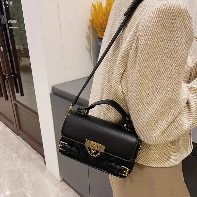 KARUISHA PU Diamond Pattern Bag, Shoulder Bag, Crossbody Bag, Handbag Regular Women's Ecru/Black/Coffee/Brown-9