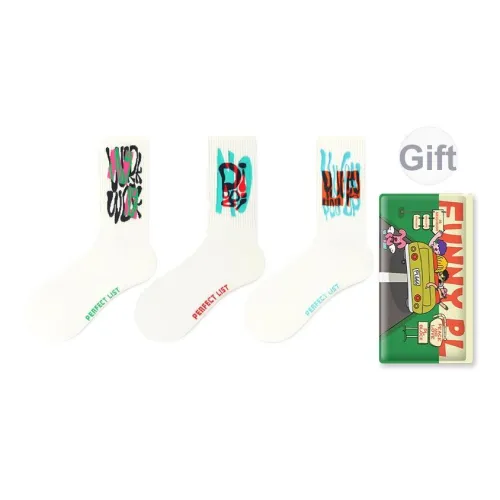 PL Worker's Пластинка Модные носки ABC Унисекс MID Носки до икры