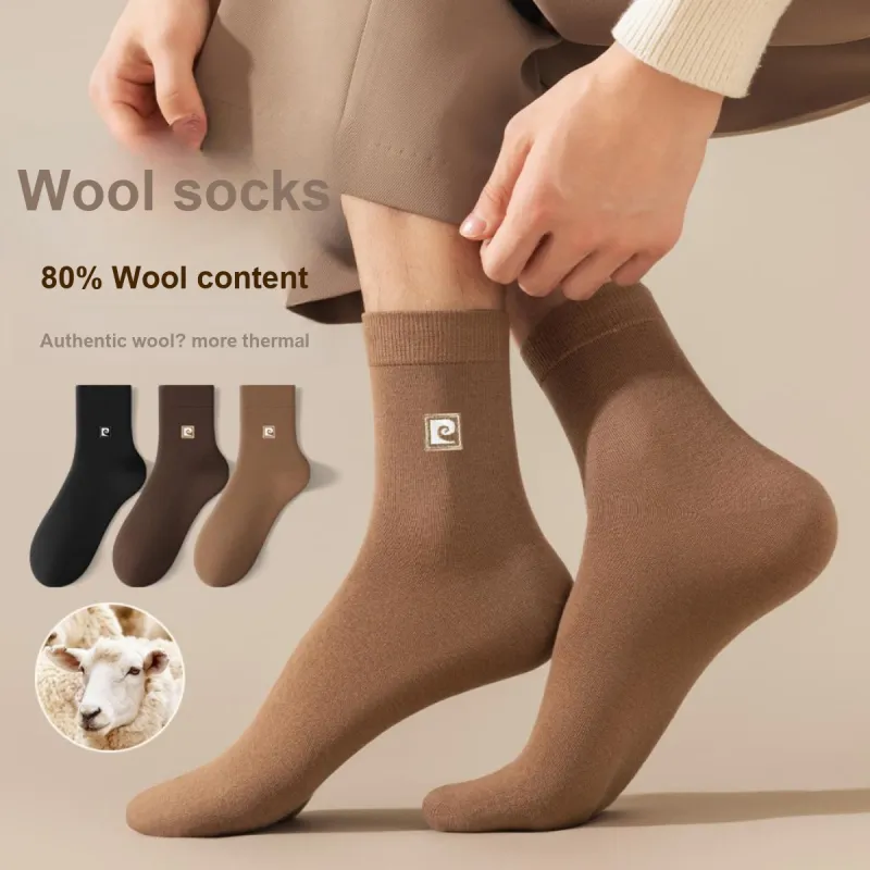 PIERRE CARDIN Mid Calf Socks Men's 3 Pack With Box Included-4