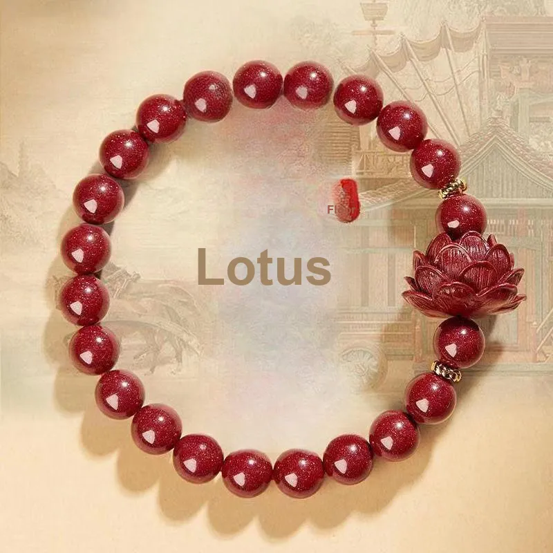 Strange Snow Reconstructed Cinnabar Bracelets Unisex-1